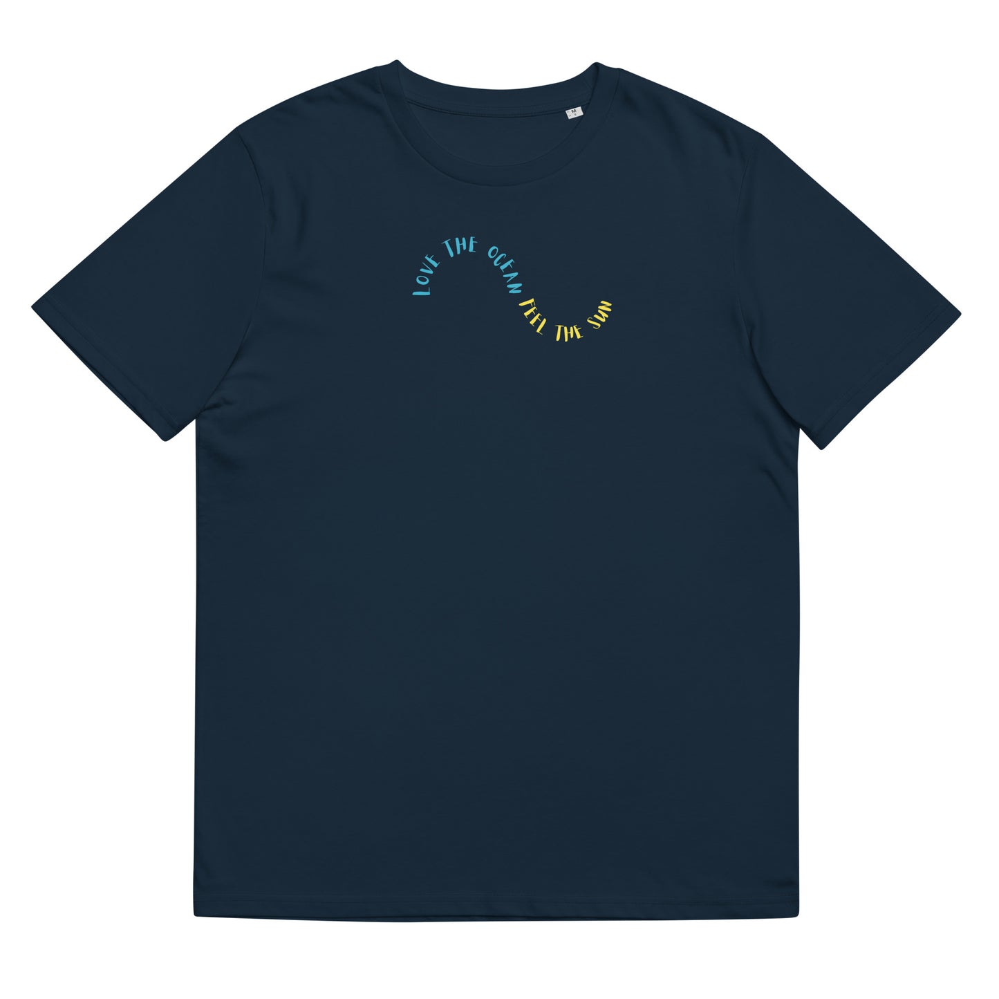 Unisex organic cotton t-shirt - Love the Ocean, Live DaBlu Life